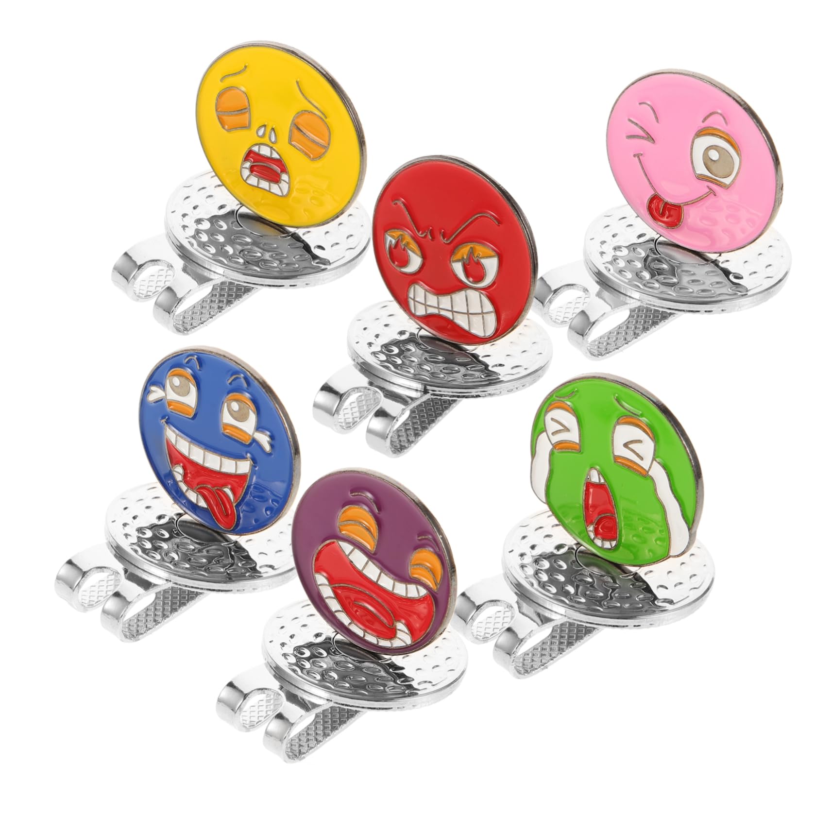 HANABASS Golfhut-Clip Golfhutclip Golfschirmclip Golfkugel Markierer Golfschirmbefestigung Hat Clip Golf Zubehör Ballmarker Golfball Kappen Hut-Marker- Golfzubehör