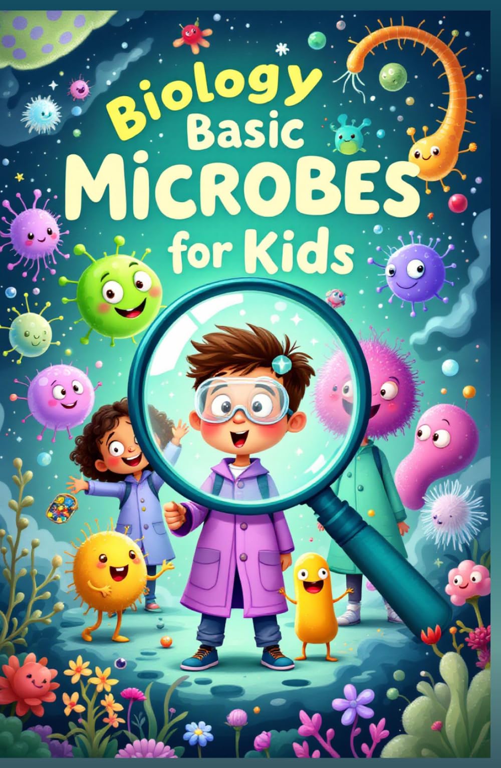 Biology Basic Microbes for Kids: A Beginner's Guide to Bacteria, Viruses, Fungi & Tiny Living Things That Shape Our World (Biology Basic For Kids)