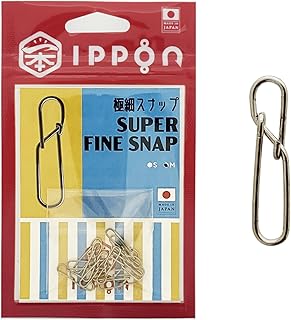 IPPON (一本) 極細スナップ Sサイズ/12個入〜Mサイズ/12個入 日本製 ステンレス サルカン 釣り 仕掛け