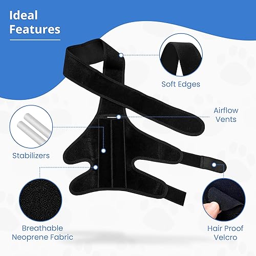 Miniatura 3 de Rodillera de perro de alta calidad para desgarro ACL/CCL - Soporte universal grande para soporte de pierna trasera y displasia de cadera - Soportes