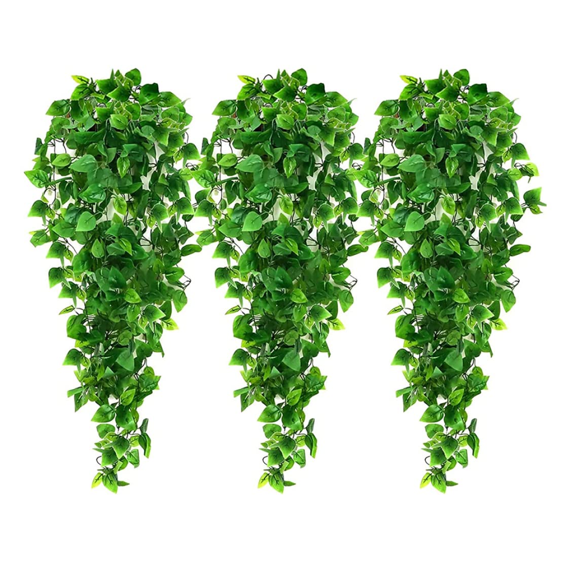 Hintyne Vines for Bedroom Aesthetic 3 PCS Artificial Hanging Plants Hanging Plant Vine Ivy Leaves Garland for Indoor and Outdoor Decoration