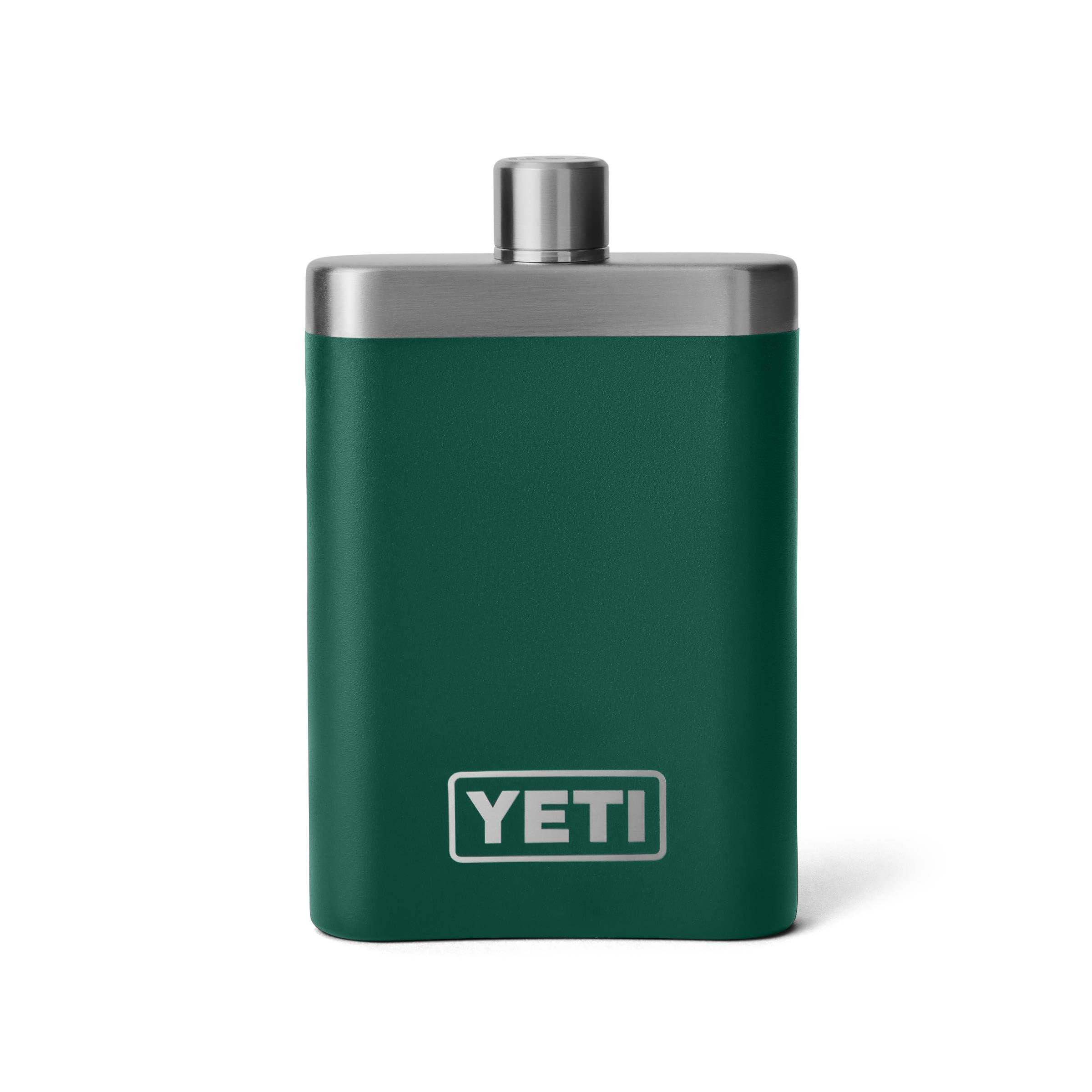 YETI 7 oz Flask and Funnel, Black Forest Green