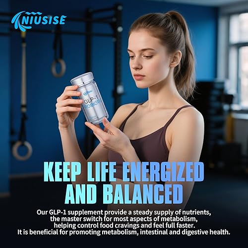 Miniatura 7 de GLP-1 Suplemento probióticos para mujeres y hombres, GLP1 complementa a mujeres probióticos GLP1 con probiótico Akkermansia, berberina HCI que apoya