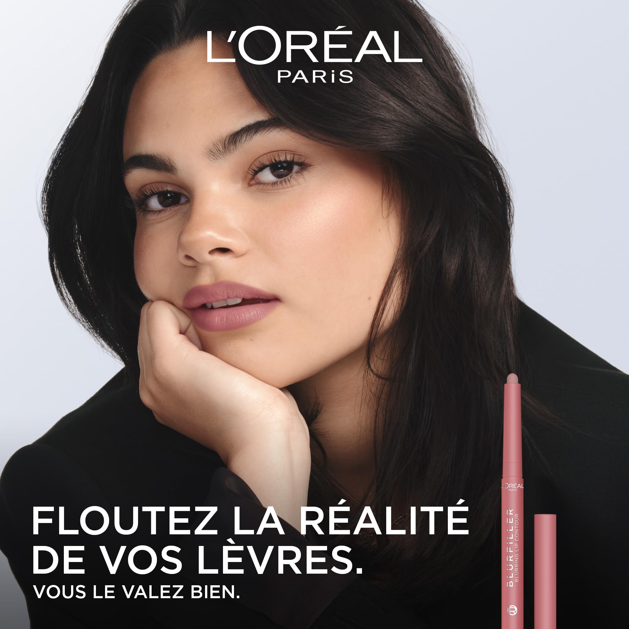 L'Oréal Paris - Lip Kit - Crayon Contour des Lèvres Blurfiller & Huile à Lèvres Plump Ambition - Effet Flouté & Repulpant - Teinte : Worth It + Worth It