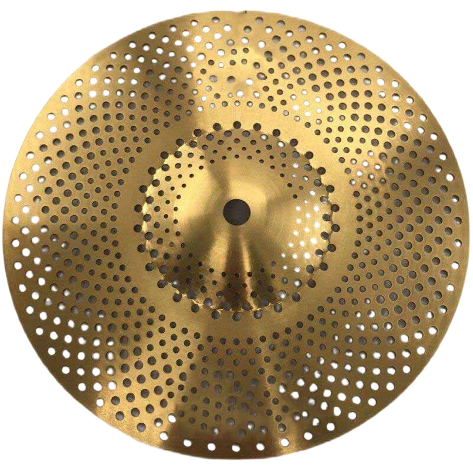 Platillos Profesionales De Batería En Platillos Silenciosos Esmerilados De 10 Pulgadas Reemplazo Profesional | Juego de batería con platillos de efectos de platillos silenciadores dorados y plateados (dorado)