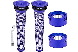 Replacement Filter for Dyson V8 Vacuum Cleaners, Including 2 HEPA Post-Filters and...