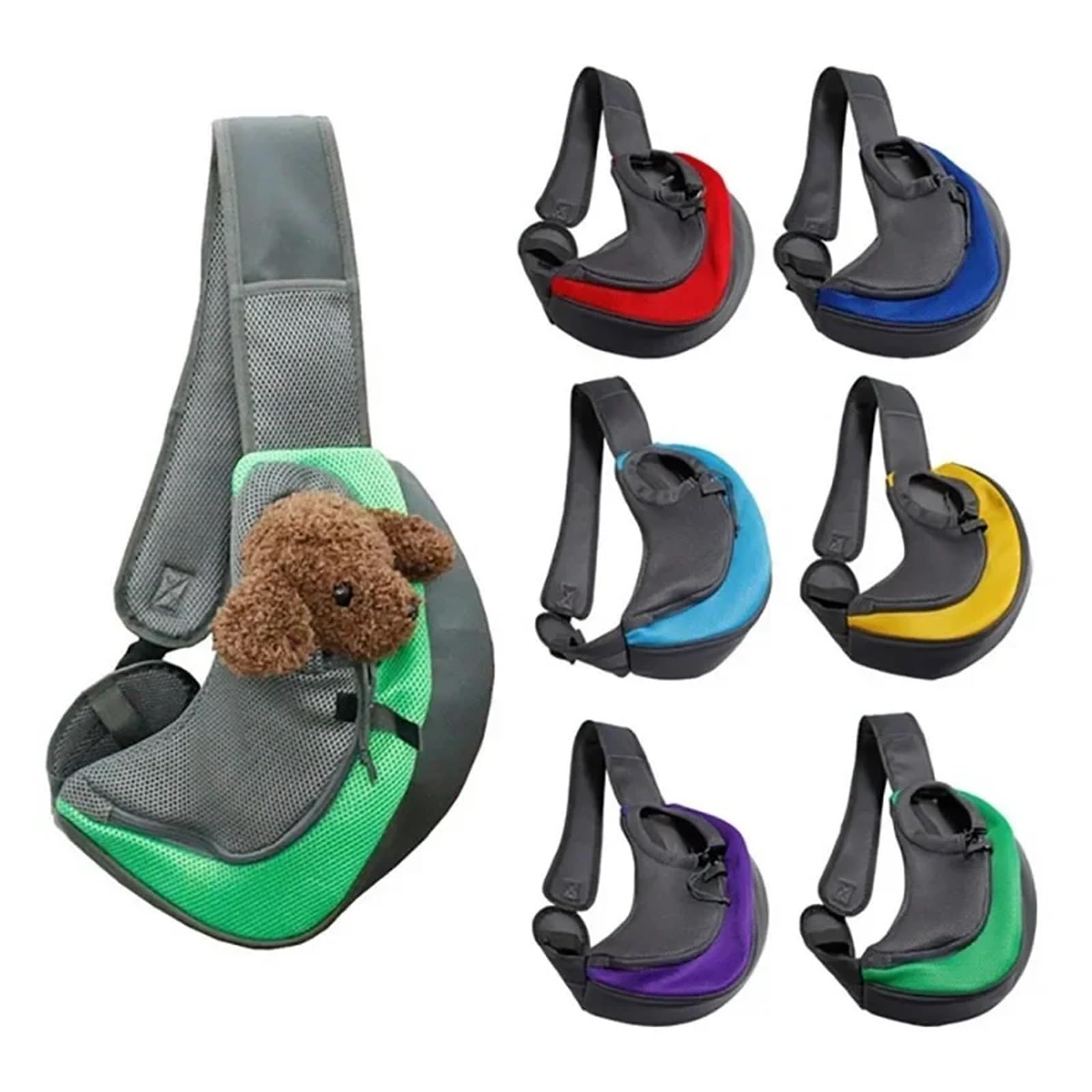 Borsa da Viaggio per Cani Trasportino Pet Puppy Carrier S/L Borsa a Tracolla for Cani da Viaggio all'aperto Borsa a Tracolla in Rete Oxford Singola Comfort(Yellow,L)