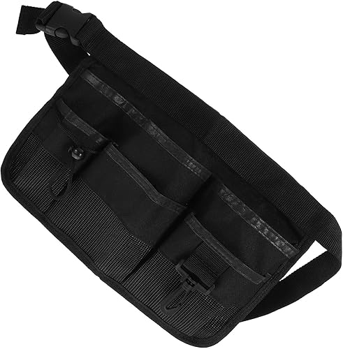 UPKOCH Riñonera de nailon para herramientas de cintura, herramienta de limpieza ajustable, delantal, organizador de herramientas de jardín con 6