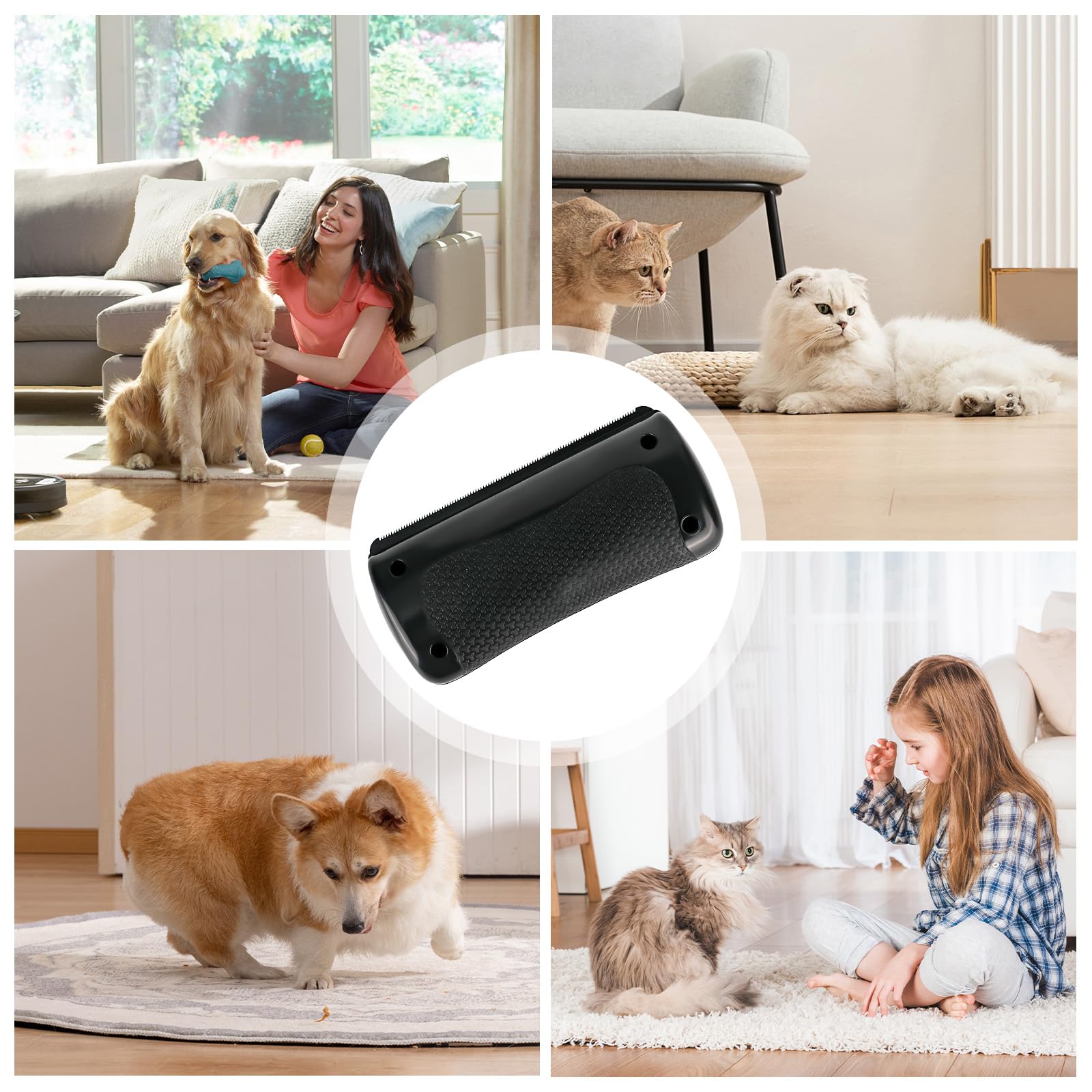 Fellwunder Bürste Hund, Pfotenstern Bürste Hundebürste für Hunde Groomify Mr Waggy Tails Deshedding Brush Grooming Tool Hunde Groomy für Tierhaarpflege Haar