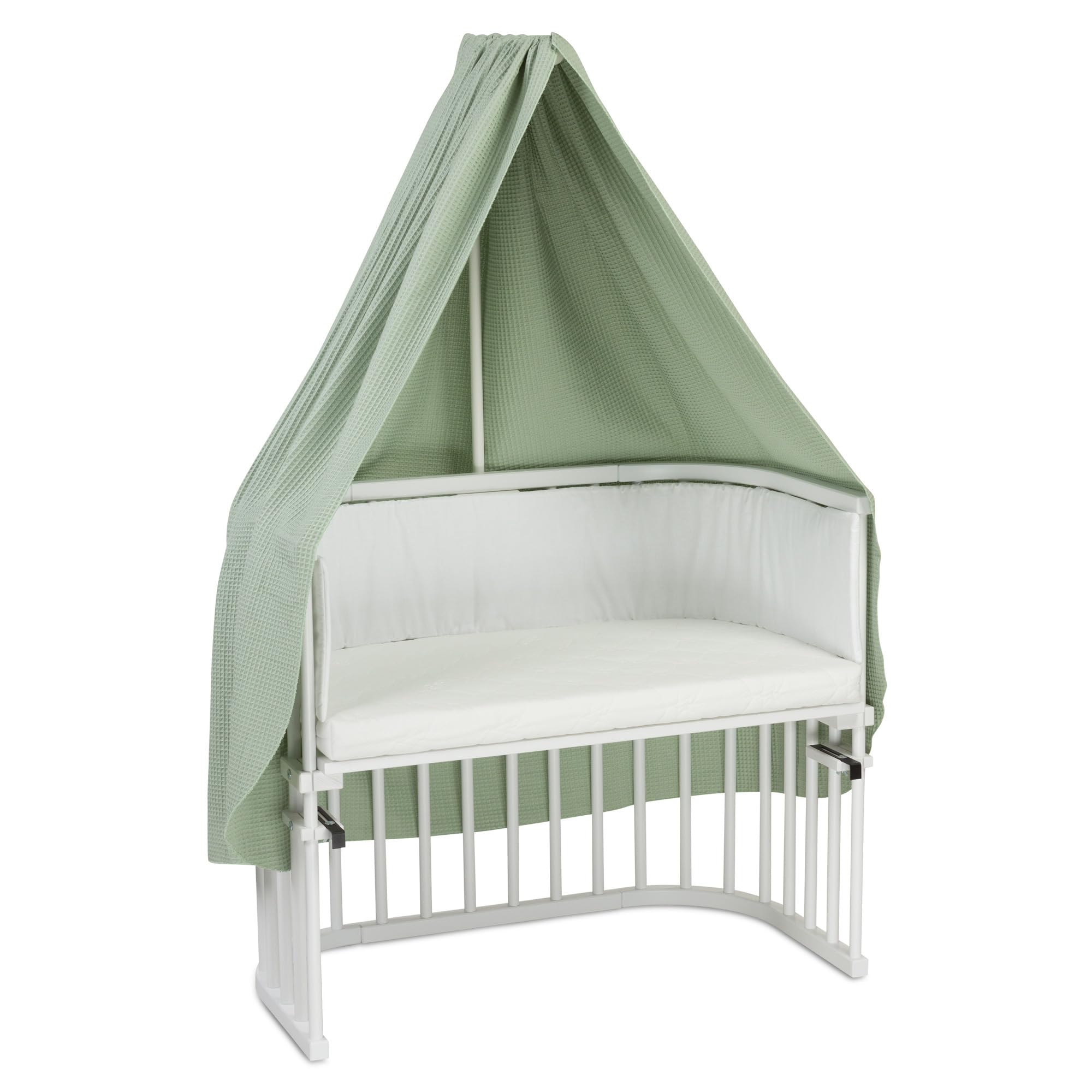 babybay Ciel de lit gaufré pour Support Mobile Compatible avec Tous Les modèles jusqu'à 96 cm de Longueur, Vert Jade