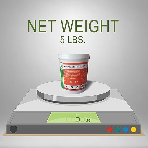 Miniatura 3 de Simond Store Protector térmico de revestimiento refractario de 5 libras para aislamiento de fibra cerámica en forja de herrería  3270 F de alta