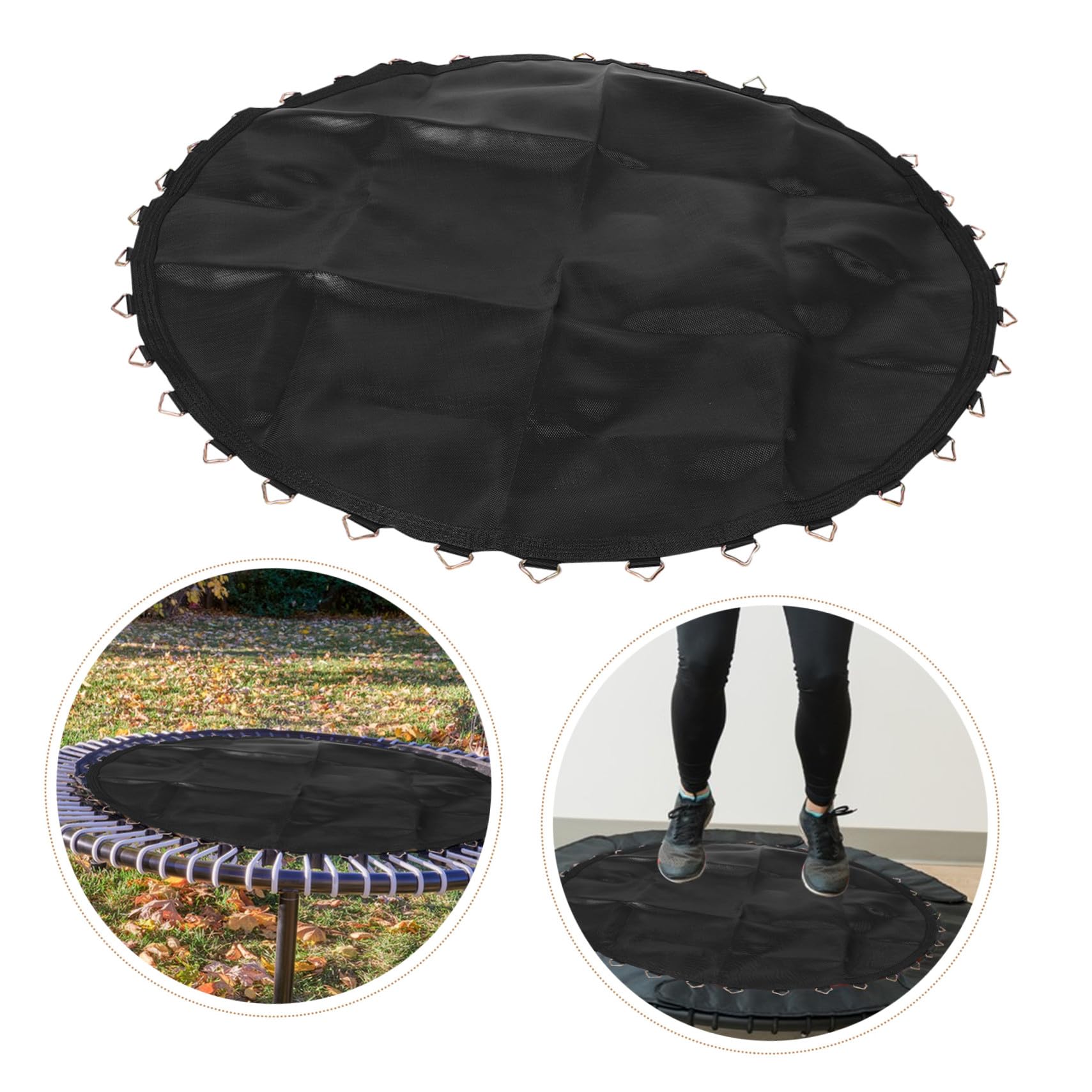 High Elastici - Tappetino rotondo di ricambio con tappetino da salto Hoo Outdoor per fitness e rimbalzo, perfetto per divertirsi in giardino