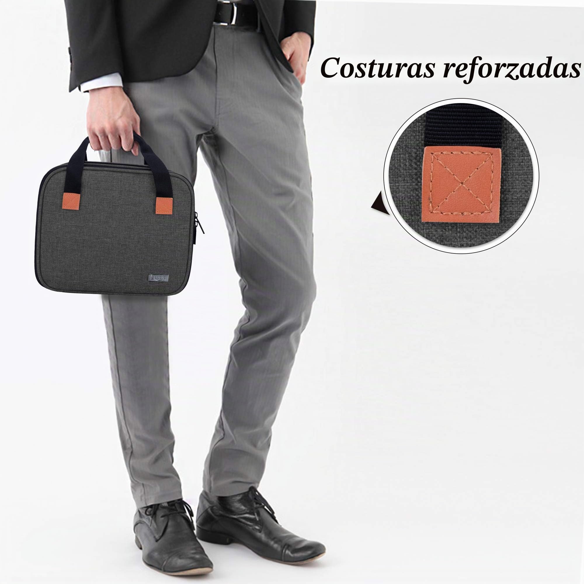 Luxja Bolsa para Mini Proyector, Maletin Proyector y Accesorios, Funda Proyector Portátil, Negro
