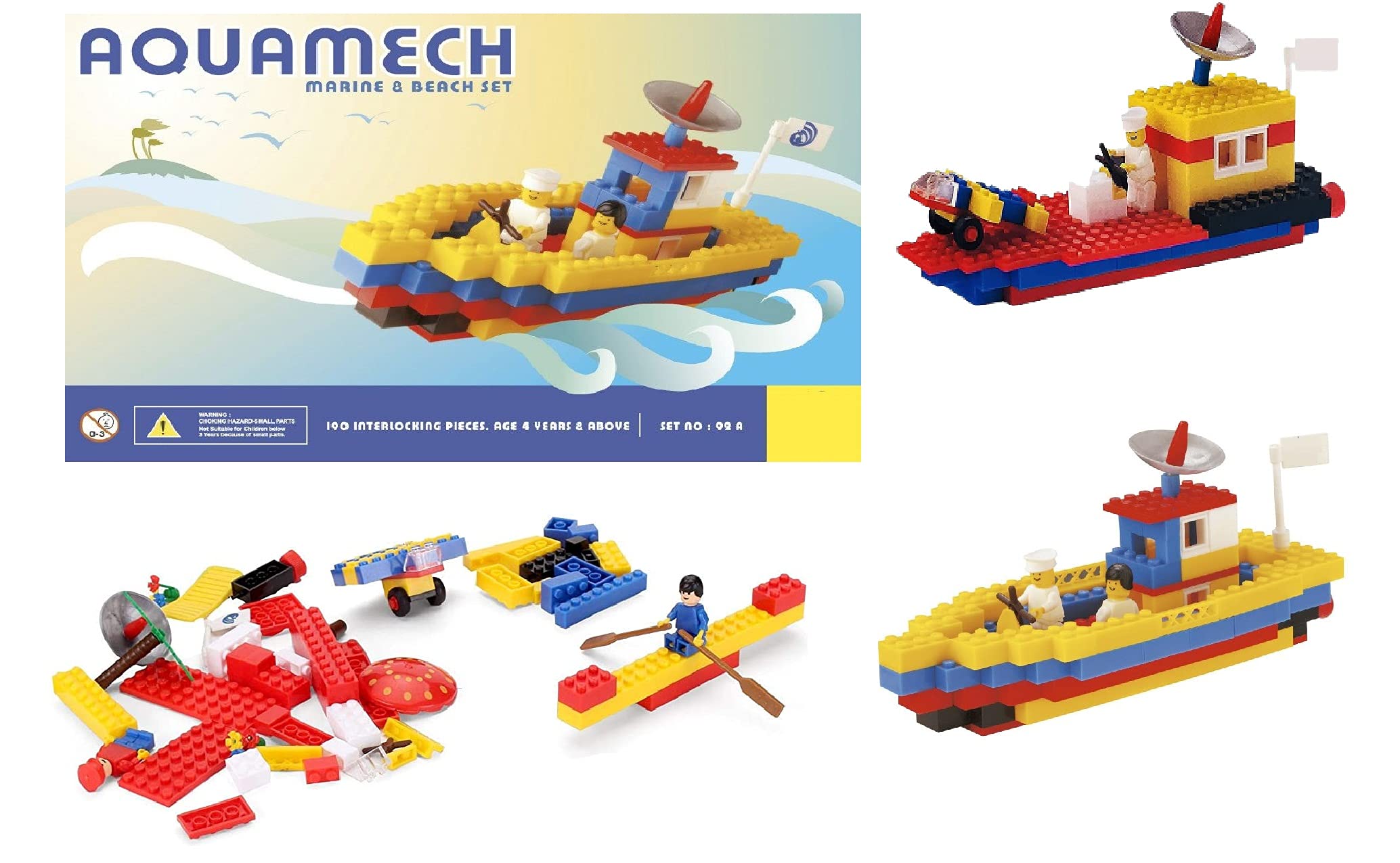 NGEL Aquamech Marine & Beach Set Play Toys, Block Game Set for Kids, Interlocking Block Set, Construction Blocks Toy (B09F9GXFMV) Amazon Price History, Amazon Price Tracker
