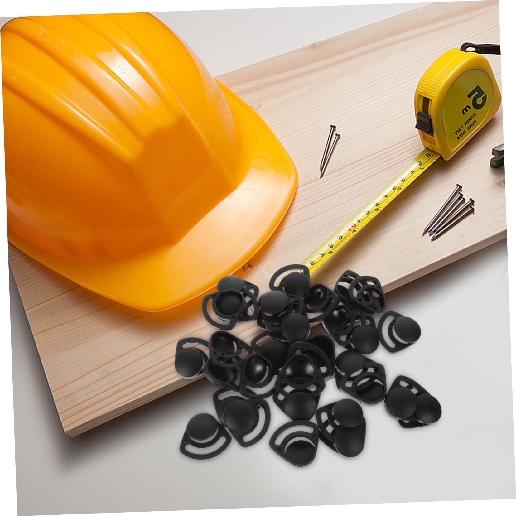 SOLUSTRE 200piezas Hebillas De Correa Para Casco De Seguridad Reemplazo De Hebillas De Correa Para Casco De Motocicleta Fácil Instalación y Accesorios De Duraderos