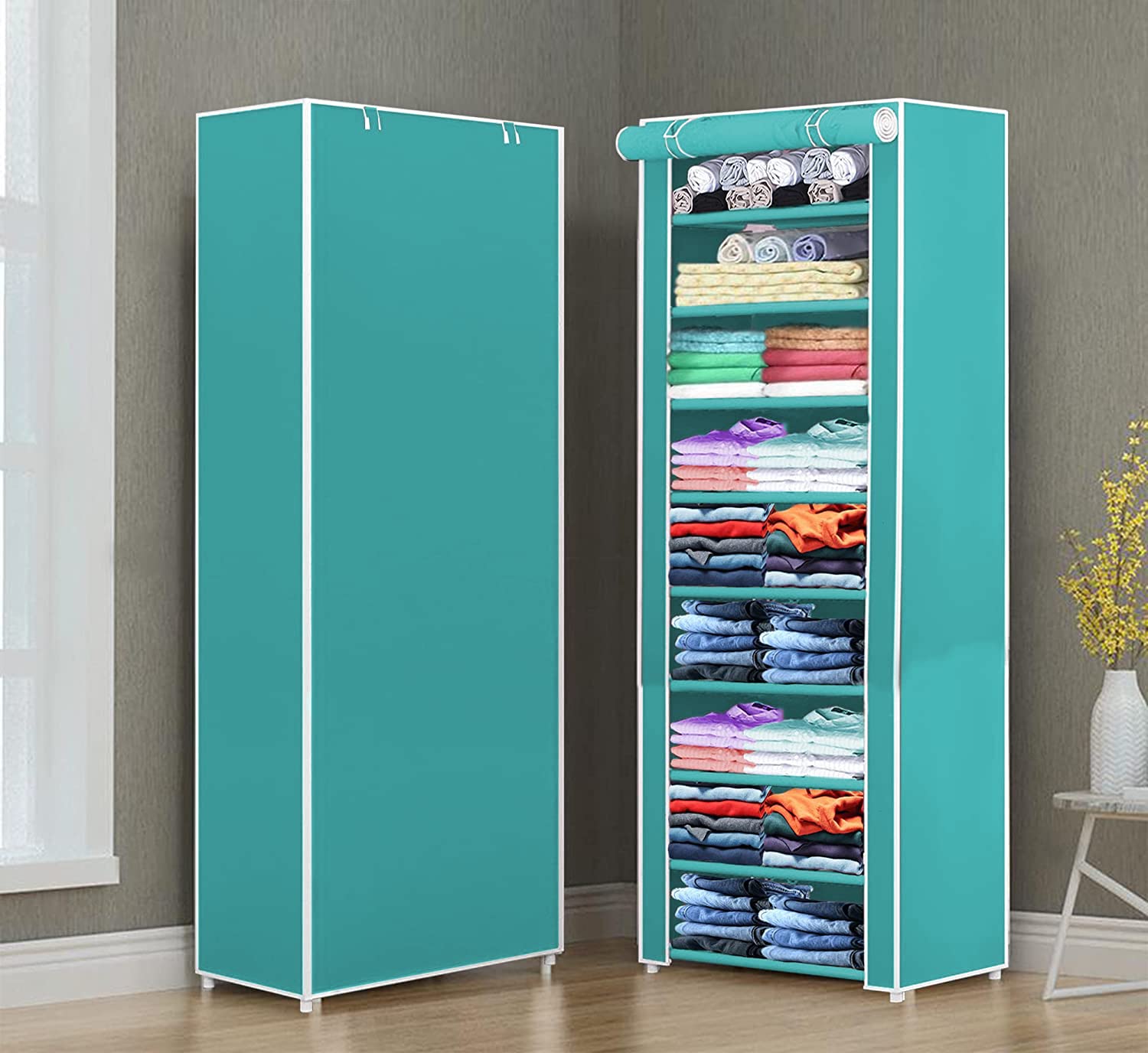 CITRODA Multipurpose Portable Folding Collapsible Wardrobe for Clothes