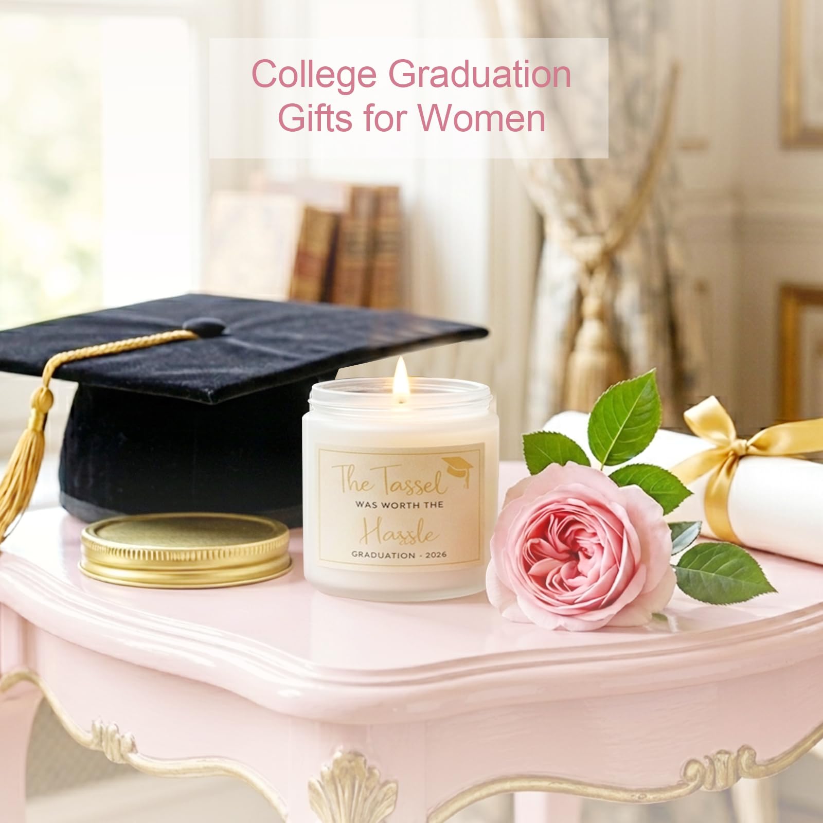 MHSMHL Graduation Gift for Her 2026, College High School Graduation Gifts, Class of 2026 Graduation Gift Box Set for Girls Women Daughter Sister Best Friend, Pink Grad Gifts