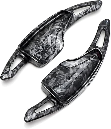 Miniatura 8 de iJDMTOY Extensiones de palanca de cambios de paleta más grandes de fibra Caron forjada compatibles con Chevrolet 2014-2019 C7 Corvette, Gen6 Camaro