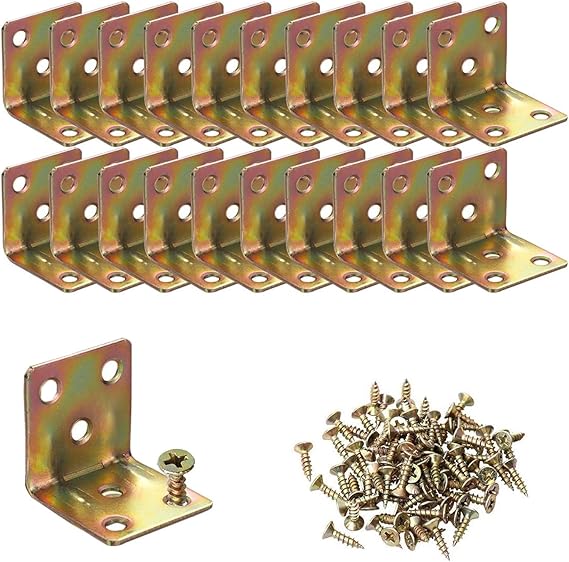 37x 37mm 12pz Piastre Di Rimistamento Angolo Resistenti Forma L - Foto 10