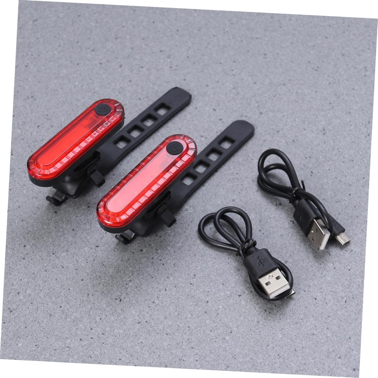 BRIGHTFUFU 2Pcs Charging LED Bike Taillight Safety Light for Night Riding Wide Angle Visibility Durable for Cycling Hiking and Running Red