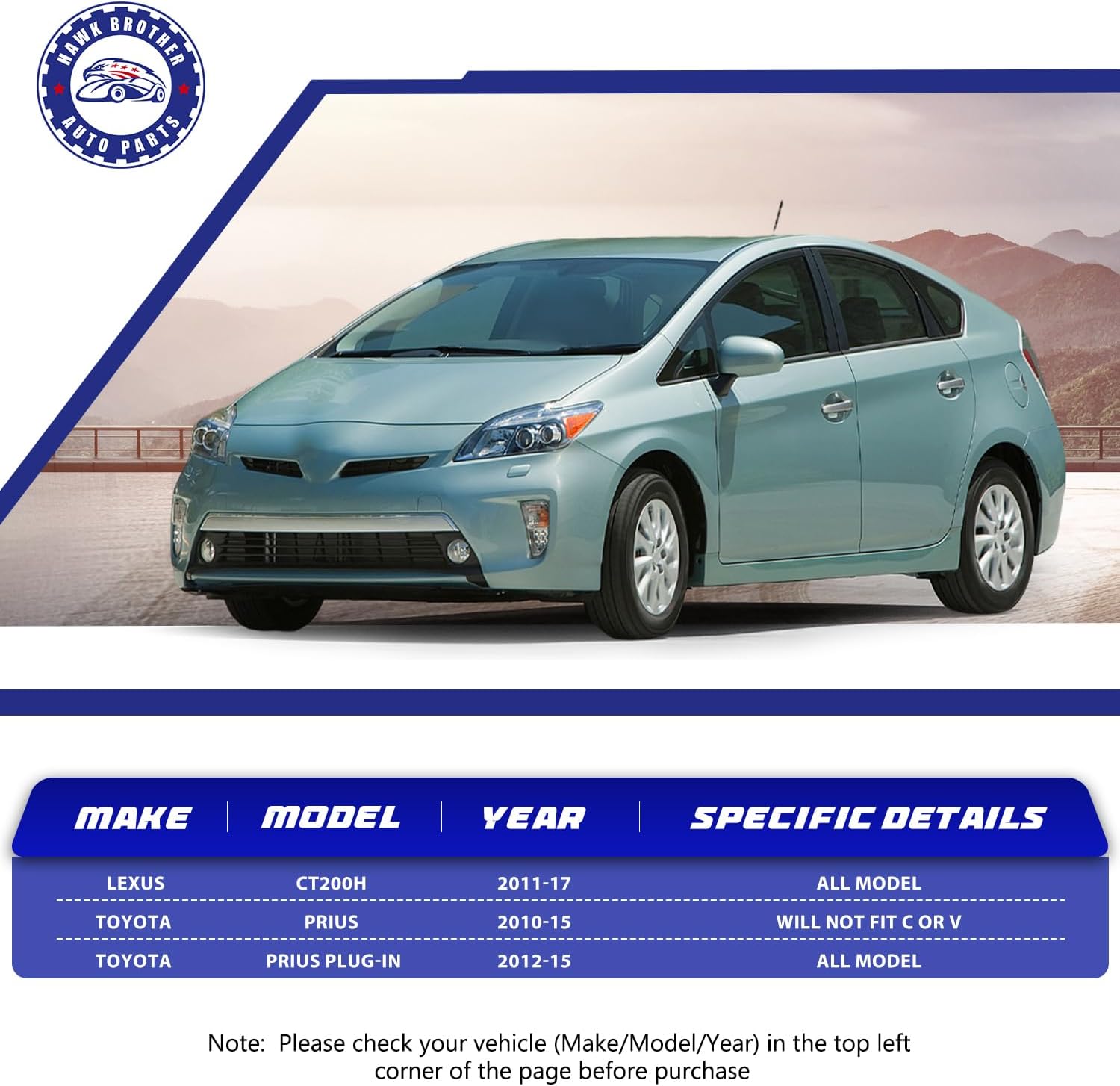 Control Arm, 4PCS Front Lower Ball Joint Suspension Kit Replacement For Toyota Prius 2010-2015 Prius Plug-In 2012-2015 Lexus CT200h 2011-2017(Not Fit C or V)