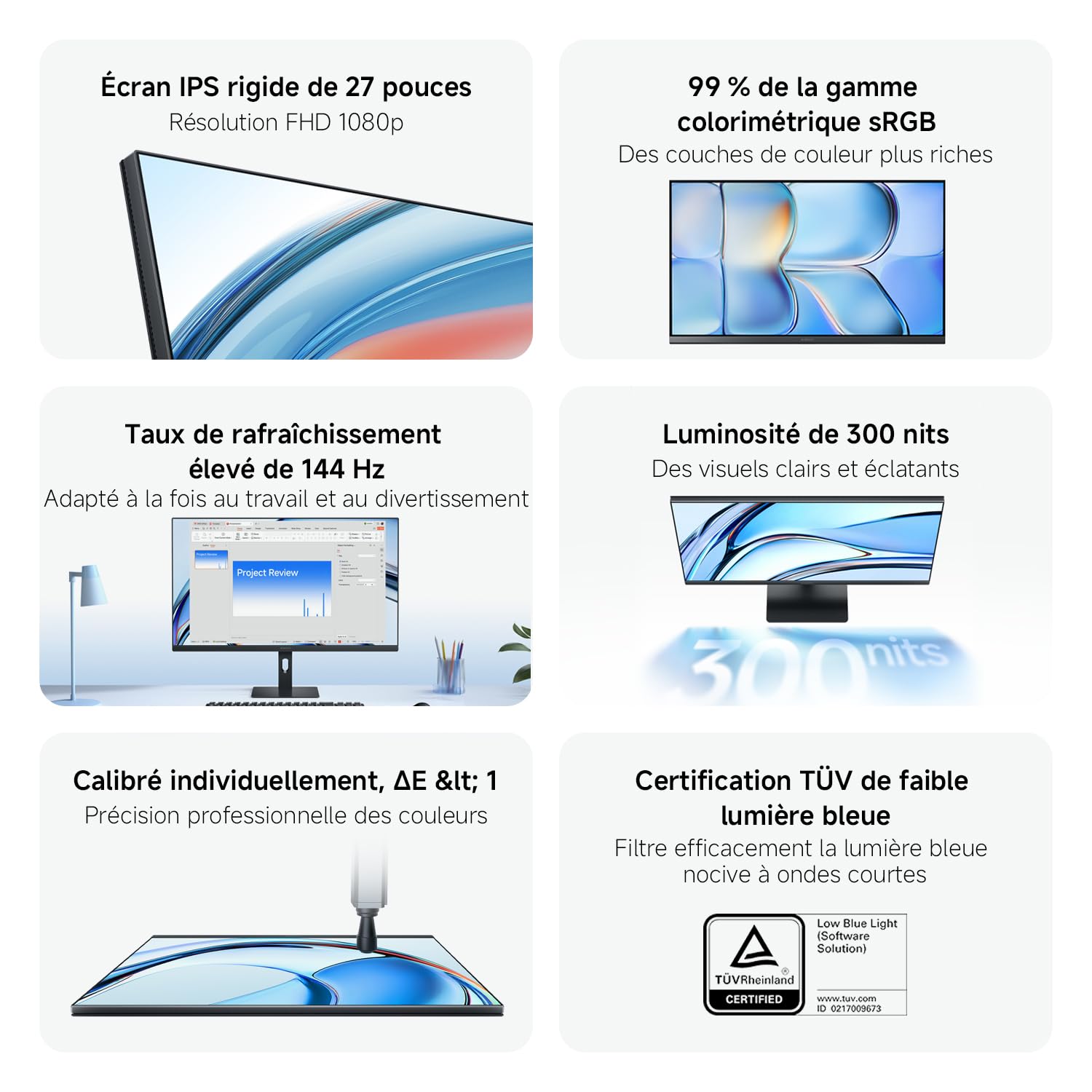 XIAOMI Gaming Moniteur 27 Pouces, 144Hz, FHD, FreeSync, IPS, P27FDA-RAGL