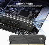 Netac DDR4 RAM 32GB Kit (2x16GB) 3200 MHz,DRAM 288-Pin UDIMM Desktop Memory,CL16-20-20-40 1.35V Intel XMP 2.0 Computer Memory-Black - 6