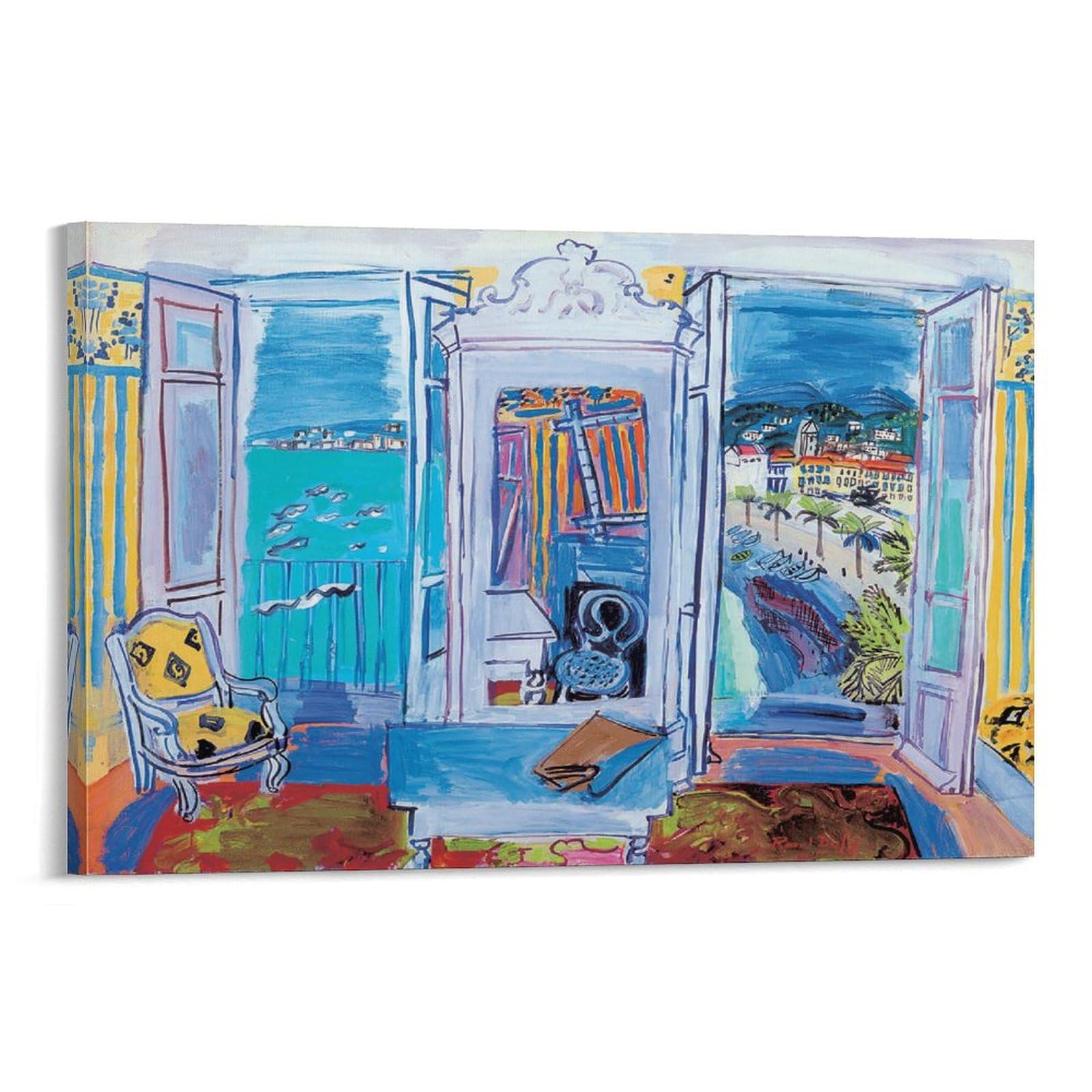 Amazon.co.jp: Raoul Dufyラウル・デュフィ「ニースの窓開き」アート