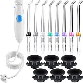 Water Flosser Parts Replacement Hose Dental Irrigator Handle Replacement Oral Hygiene Accessories Oral Irrigator for Waterpik Flossers Replacement Tips Reservoir Tank Valve Rubber Gasket