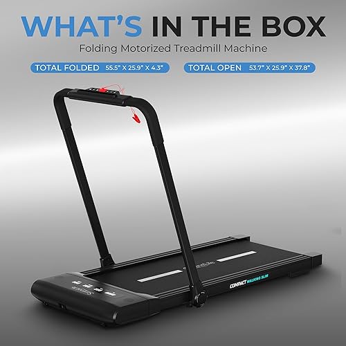 Miniatura 6 de Máquina de cinta de correr motorizada plegable - Control total de fitness  Integración tecnológica perfecta  Diseño de ahorro de espacio  Pantalla