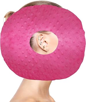 Ear Piercing Pillow for Side Sleepers with Ear Hole
