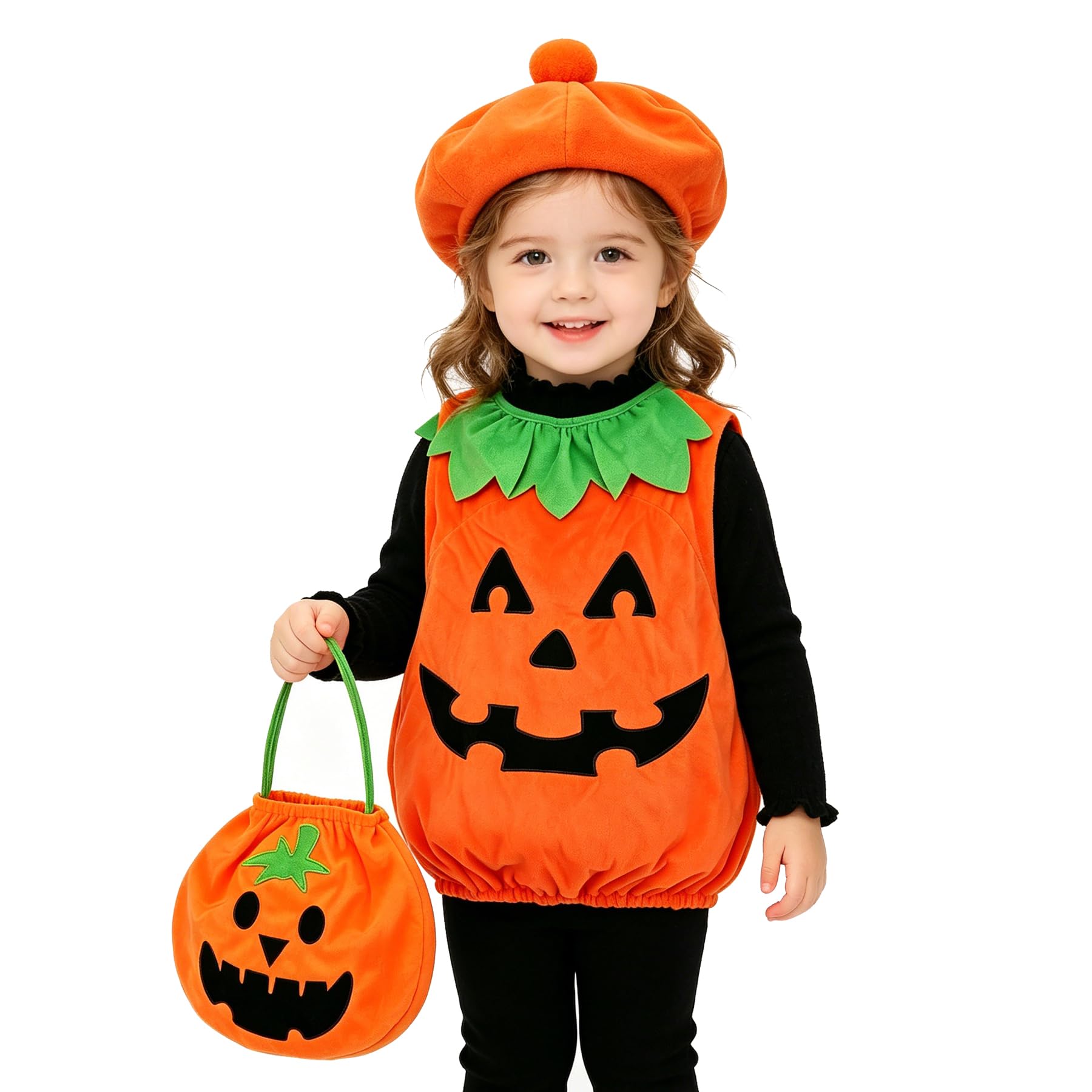Deluxe Plush Pumpkin Halloween Costume for Kids