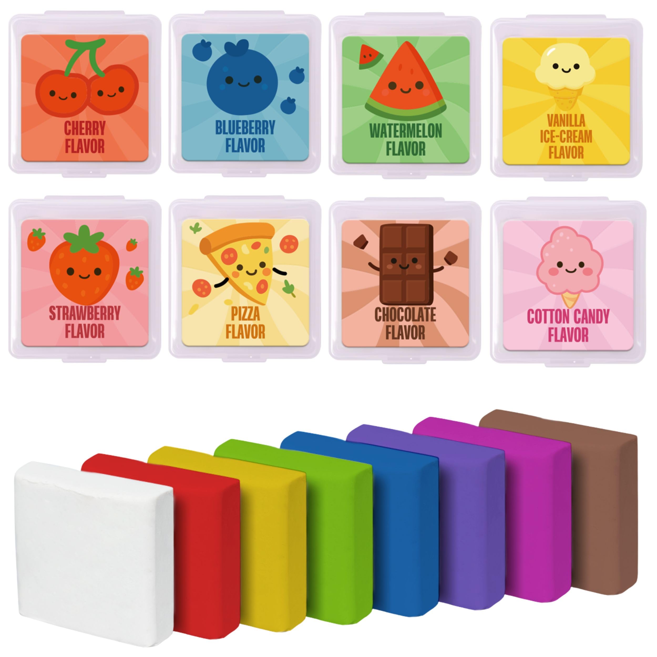 Ouksma 40 Counts Kneaded Erasers for Artists Painting, Drawing & Art Supplies – Scented Kneadable Erasers for Pencils Bulk Prizes, Party Favors,