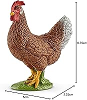 Vista 8 de Schleich Farm World Juego de 5 piezas de juguetes de animales de granja que incluye lindas figuras de llama, conejo, oveja, gallina y ganso