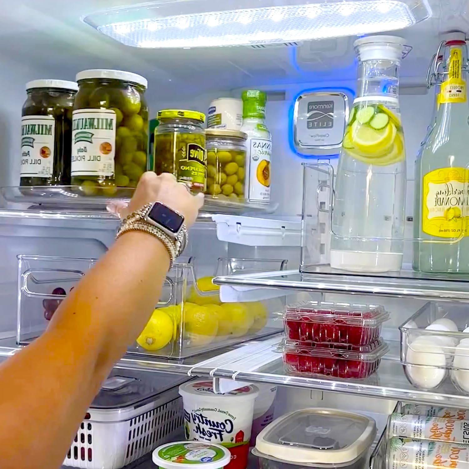 Plateau Tournant Lazy Susan BillyBath - 360° Transparent, 23.5x3.7cm, Rangement Épices Cuisine