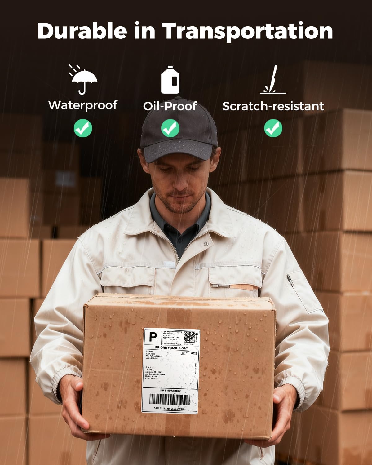 SVANTTO 4x6 Thermal Labels, Strong Adhesive and Perforated Shipping Labels, Thermal Printer Labels for Mailing Postage Address（500Pcs/Stack） - Image 5