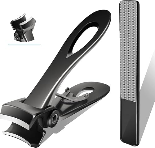 Werlla Toenail Clippers for Thick Toenails, Long Handle Wide Jaw Opening Nail Clippers for Adult, Men, Seniors, Extra Large Heavy Duty Toenail Clippers for Fingernail & Ingrown Toenail (2 Piece Set)