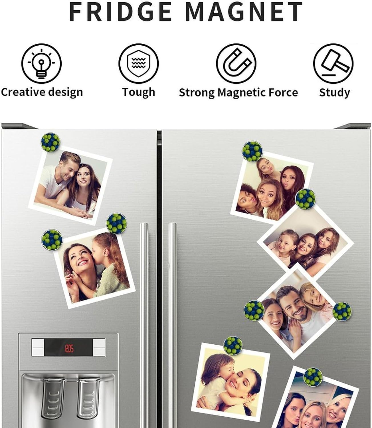 Tennis Balls Art Pattern Fridge Magnets Refrigerator Magnetic Stickers Kitchen Office Whiteboard Decor 2" image 5