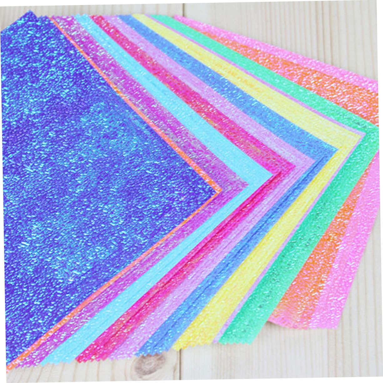 100 Stück Bastelpapier Perlmuttfarbenes Origami Papier Glänzend DIY Handgemachtes Papier für Kunsthandwerk Scrapbooking Geschenkideen Zufällige Farbe Zufällige Farbe