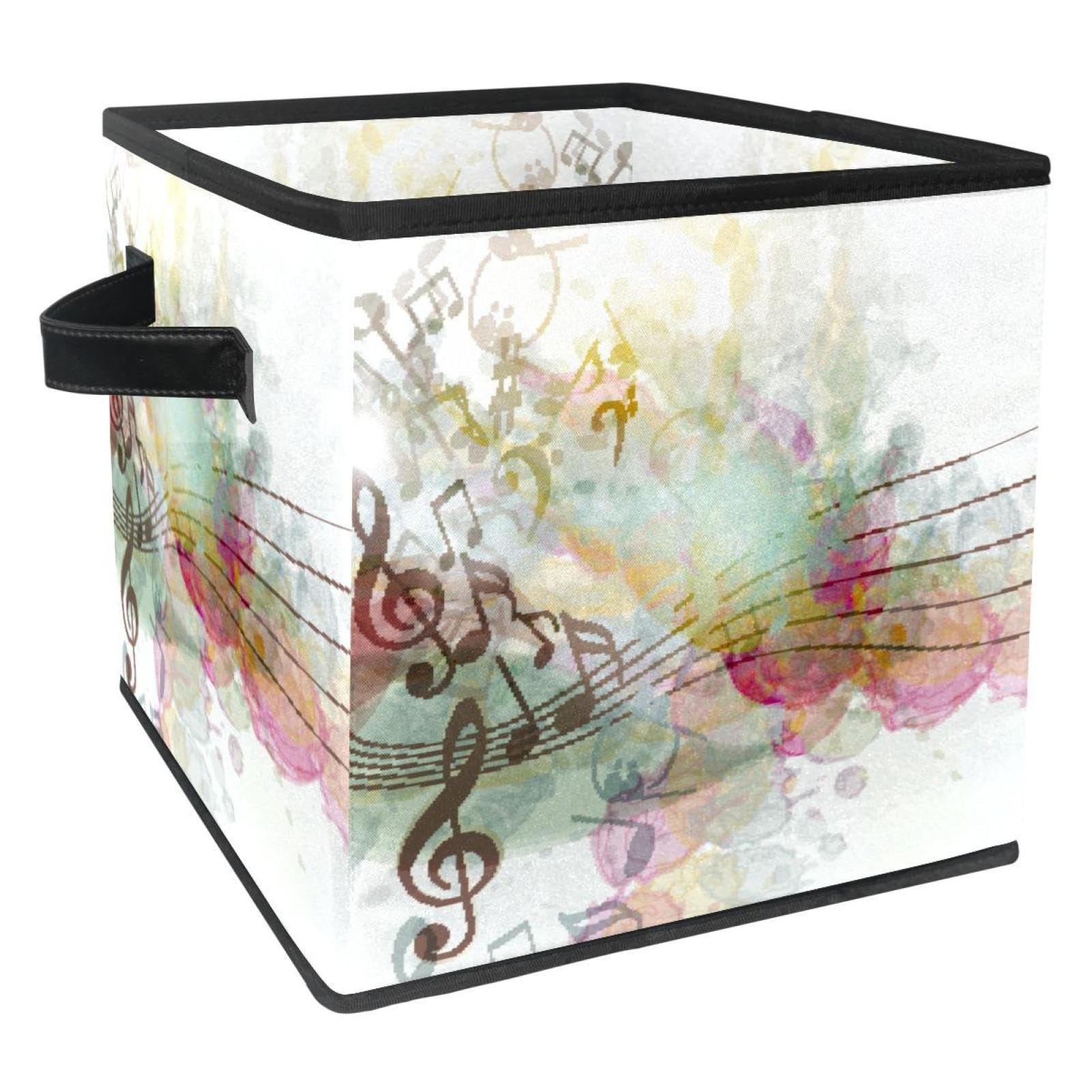 Boîte de rangement pliable en tissu motif tabula pour placard