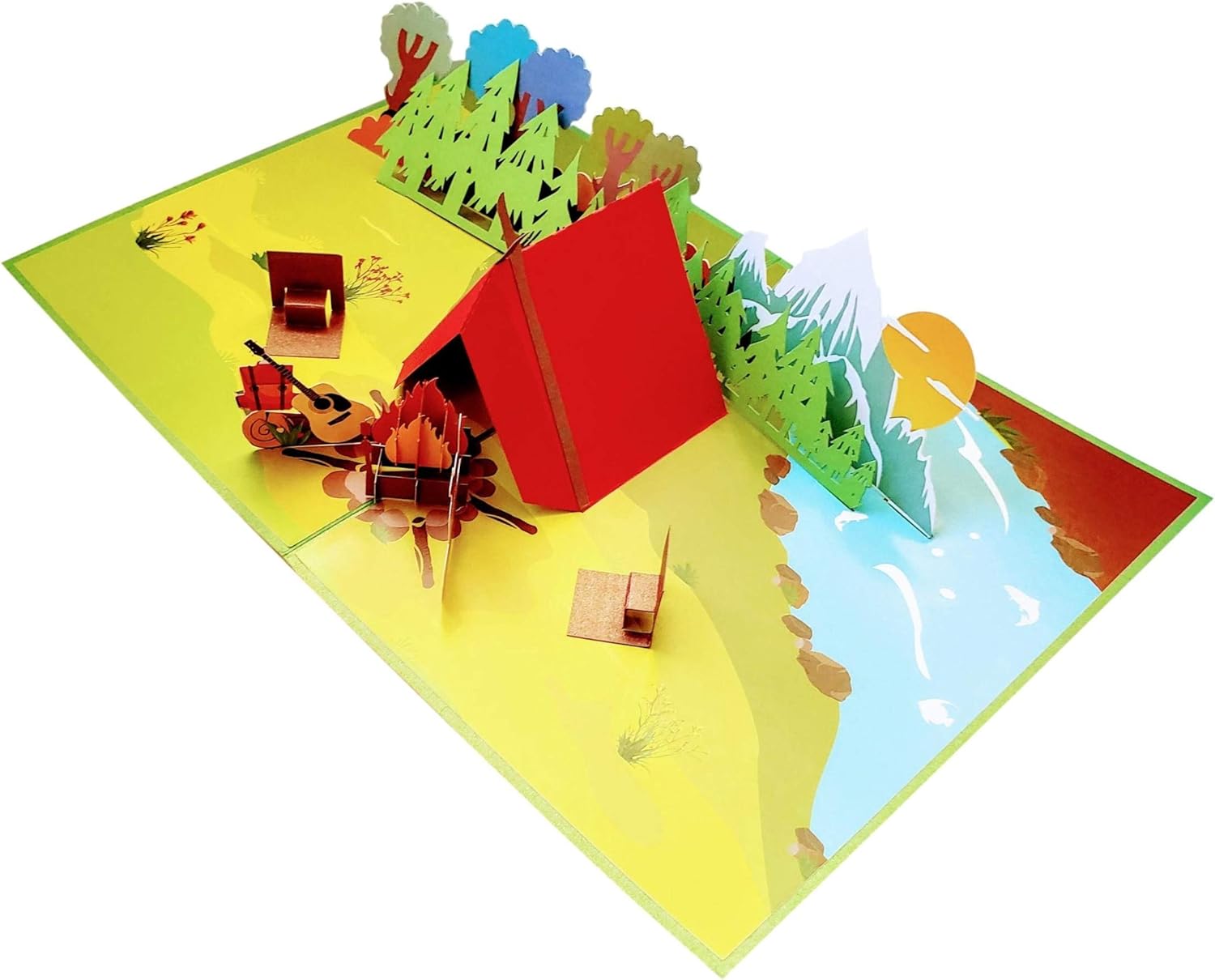 iGifts And Cards I Love Camping 3D Pop Up Greeting Card – Back To Outdoor Nature Birthday Gift, Awesome Retirement Adventure Present, Happy Family Fishing Trip, Cool Campfire Themed - Image 5