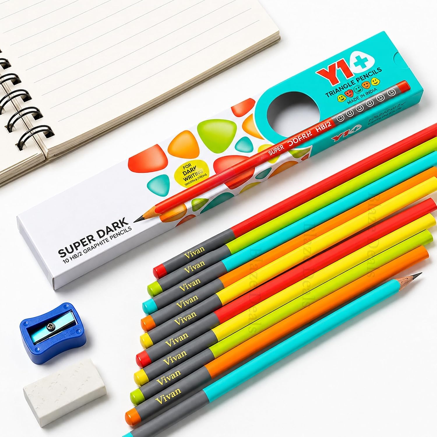 Personalized Name Pencils for Kids – Set of 10 | Custom Name Engraved HB Pencils with Free Eraser & Sharpener | Perfect for School, Birthday Return Gifts | Naam Wali Pencil-image-36