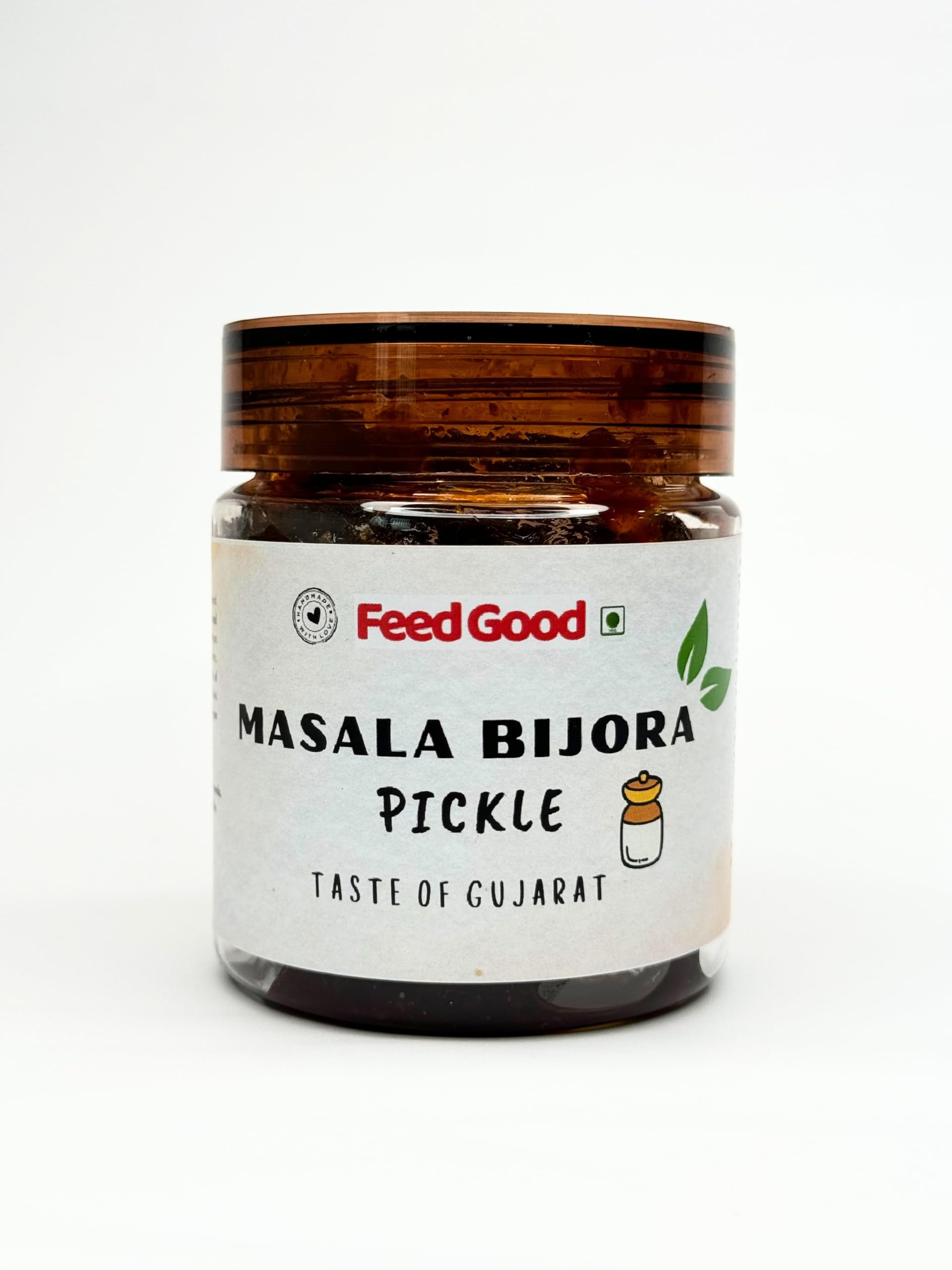FeedGood® Masala Bijora Pickle | 250 gms | NO PRESERVATIVES & HANDMADE Gujrati Refreshing & Authentic | Fresh Bijora & Blend of Flavorful Spices | Salty, Sweet, Sour Achaar| Aromatic Blend Bijora Athanu | No Preservatives or Additives,Natural Antiox (B0D7HQGYS8) Amazon Price History, Amazon Price Tracker