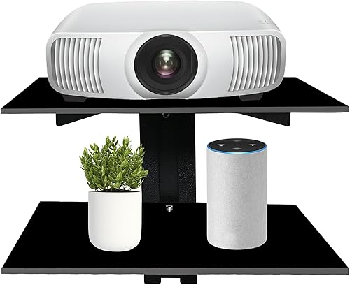 Estantes centrales de entretenimiento de pared - Estante para proyector - Estantes flotantes para TV, reproductores de DVD, consolas de juegos,