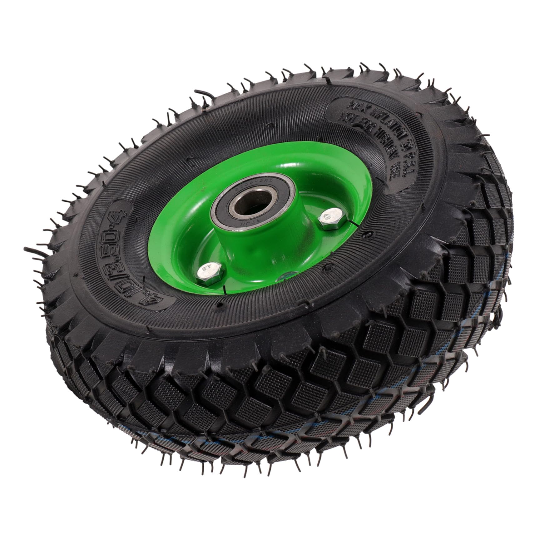 GANAZONO Pneu de Brouette Gonflable Caoutchouc Silencieux pour Chariot de Jardin Tondeuse Générateur et Brouette Roue de Remplacement Résistante pour Routes Gravier Terre et Revêtement