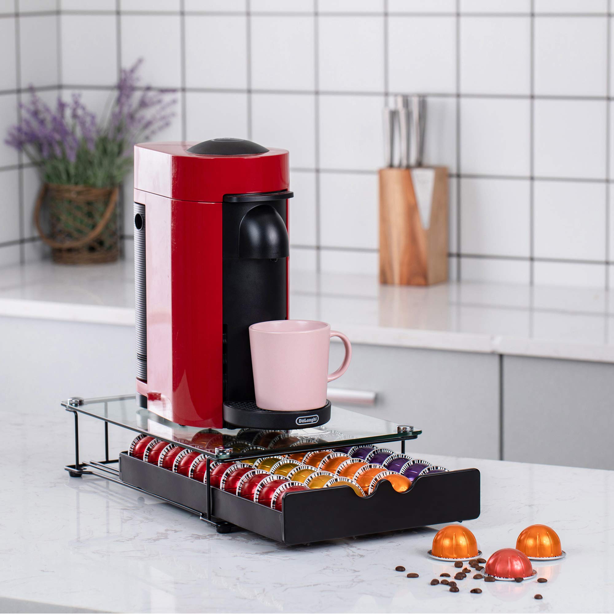 Kapselhalter Für Nespresso Vertuo - Transparente Aufbewahrung Für 40 Kapseln