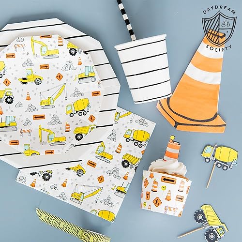 Miniatura 5 de Daydream Society Under Construction - Kit de decoración de cupcakes - Juego de 24 adornos y 24 forros para cupcakes - Forros para cupcakes o muffins