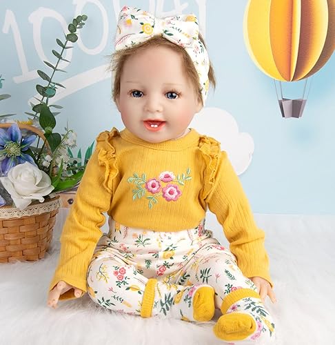 Miniatura 4 de Reborn Baby Doll - Conjunto de 4 piezas para muñeca Reborn de 22 a 24 pulgadas, muñeca recién nacida, niña