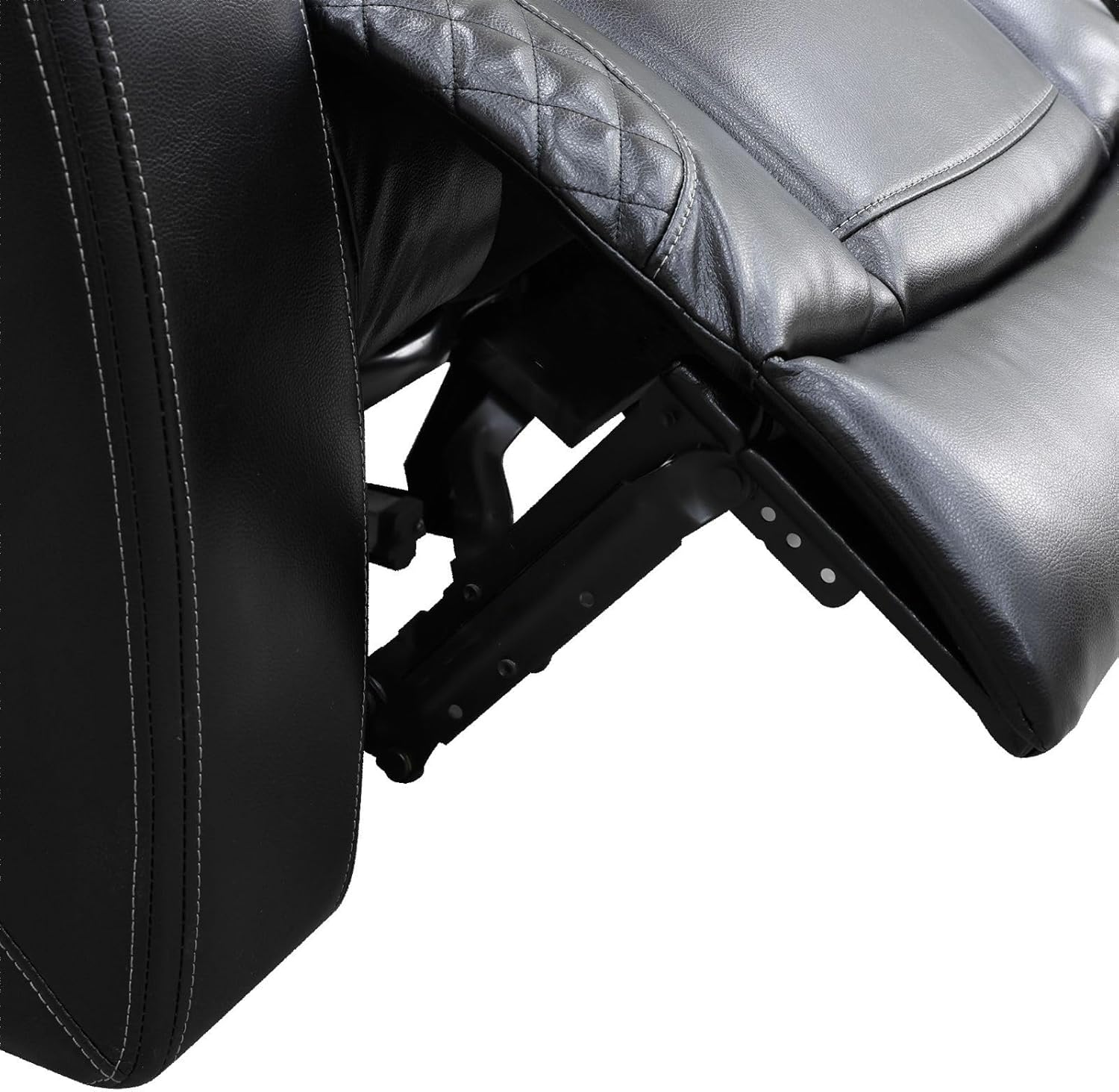 Black Breathing Leather Recliner Sofa Living Room