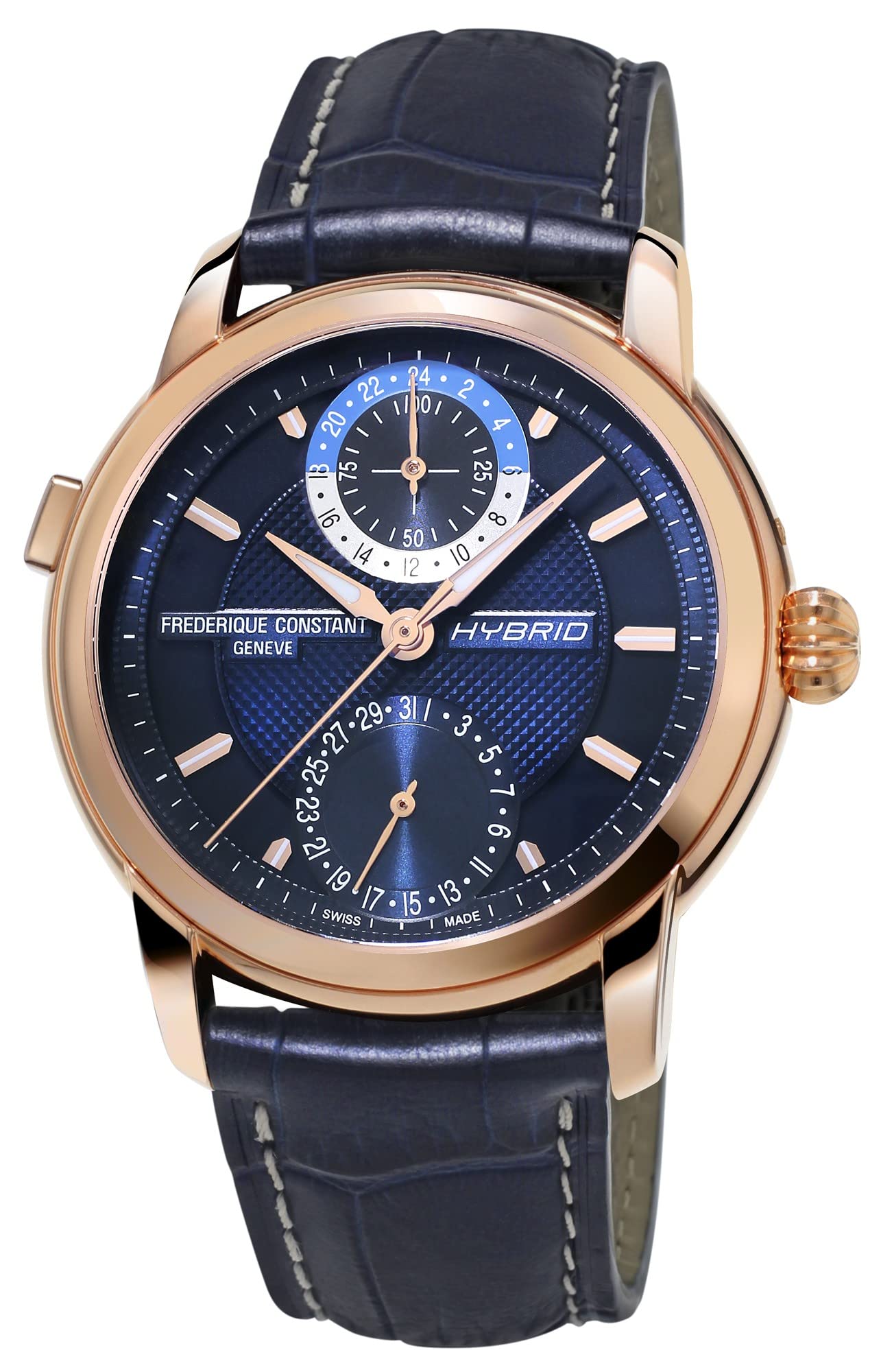 Frederique Constant Classic Hybrid Automatic Blue Dial Men's Watch FC-750N4H4